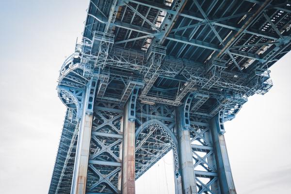 Seebrücke von unten fotografiert